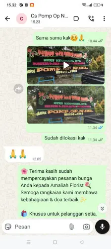 Testimonial Papan Bunga ciporeat