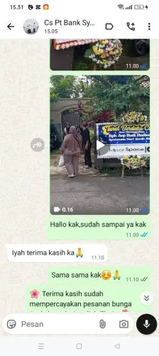 Testimonial Papan Bunga ciporeat